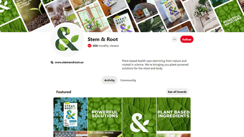Stem & Root Pinterest Board